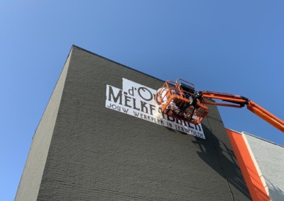 Logo op pand kantoorruimte d'Olde Melkfabriek Terwolde