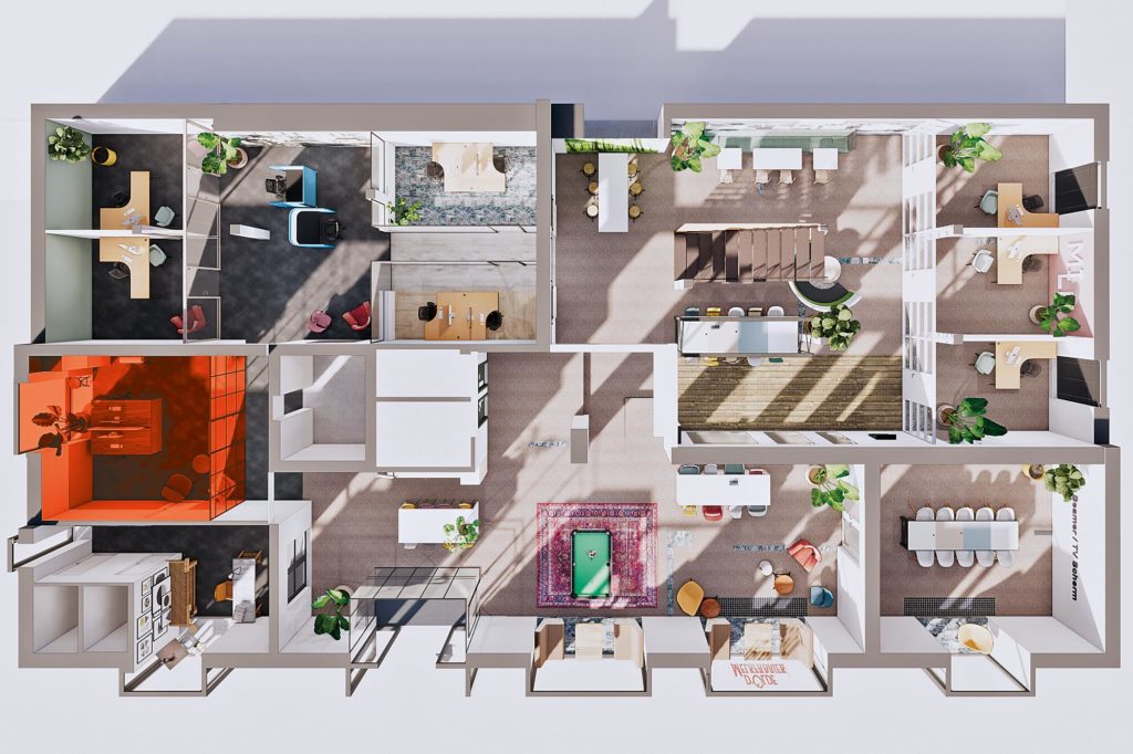 Terwolde d'Olde Melkfabriek Kantoor 1 Werkplek Kantoor Flexplek Huren Kantoorruimte Plattegrond