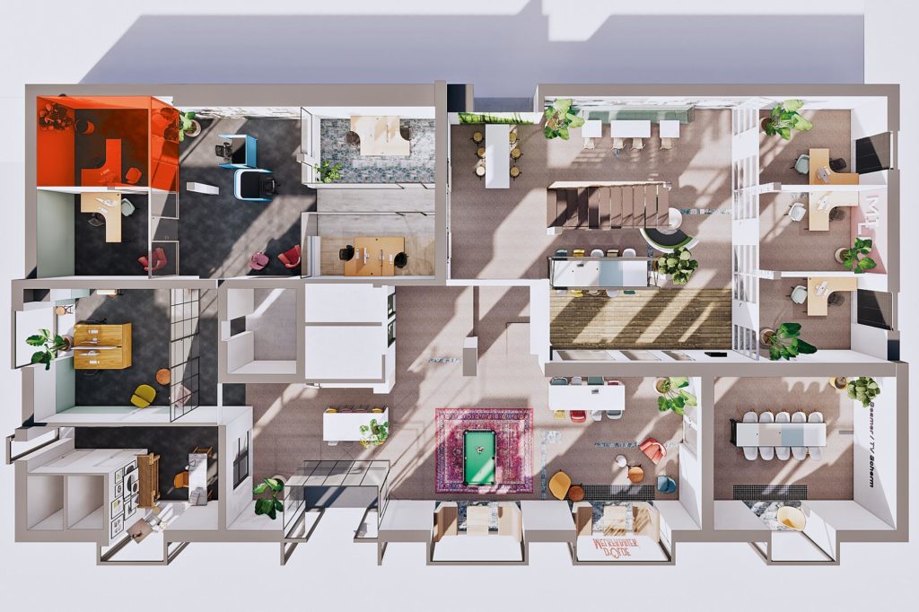 Terwolde d'Olde Melkfabriek Kantoor 3 Werkplek Kantoor Flexplek Huren Kantoorruimte Plattegrond