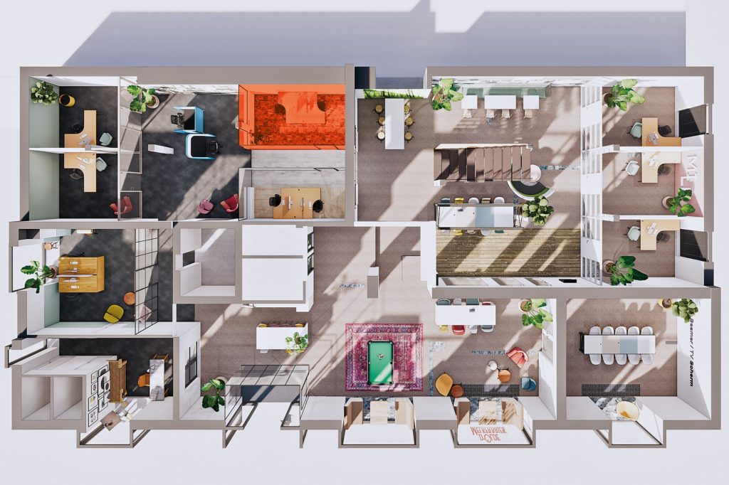 Terwolde d'Olde Melkfabriek Kantoor 4 Werkplek Kantoor Flexplek Huren Kantoorruimte Plattegrond