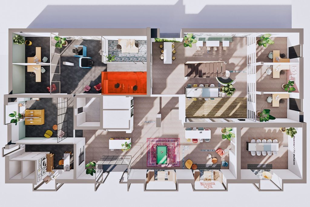 Terwolde d'Olde Melkfabriek Kantoor 5 Werkplek Kantoor Flexplek Huren Kantoorruimte Plattegrond