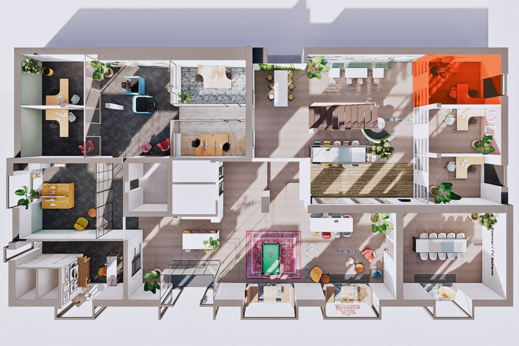 Terwolde d'Olde Melkfabriek Kantoor 6 Werkplek Kantoor Flexplek Huren Kantoorruimte Plattegrond