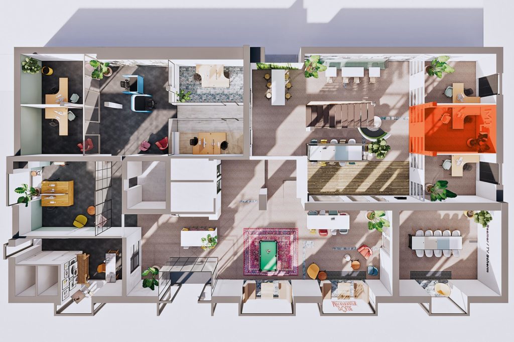 Terwolde d'Olde Melkfabriek Kantoor 7 Werkplek Kantoor Flexplek Huren Kantoorruimte Plattegrond