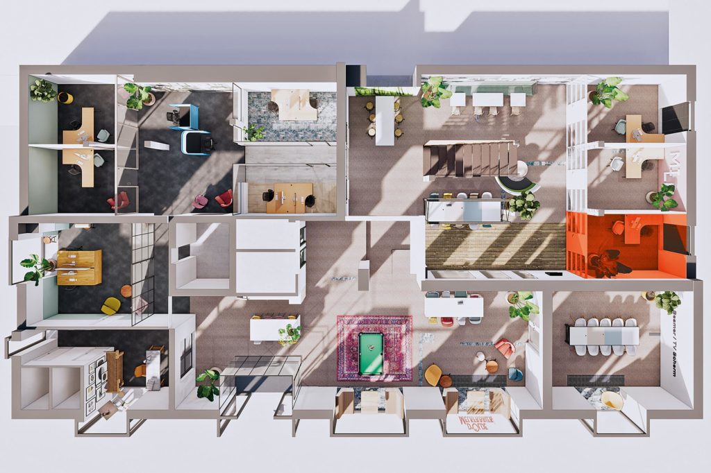 Terwolde d'Olde Melkfabriek Kantoor 8 Werkplek Kantoor Flexplek Huren Kantoorruimte Plattegrond