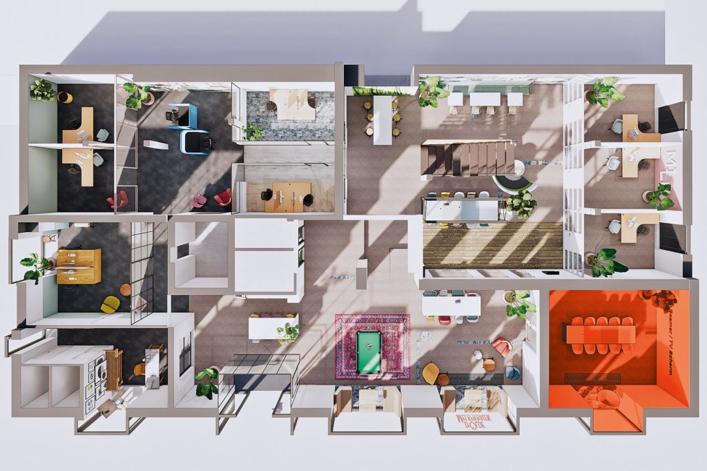 Terwolde d'Olde Melkfabriek Vergader 1 Werkplek Kantoor Flexplek Huren Kantoorruimte Plattegrond